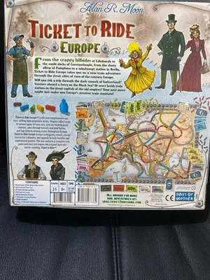 Days of Wonder DOW7202 Ticket to Ride Europe Board Game, Complete good condtion - Image 1 of 4