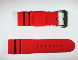 SINCRONO Diver Silicone strap RED Steel Buckle 22mm 7 days auction no reserve - Picture 1 of 1
