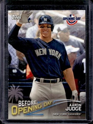 2018 Topps Opening Day Aaron Judge Before #BOD-AJ Yankees - Image 1 of 2