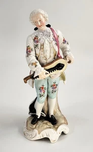 Samson Paris Porcelain Figure, Gallant with Hurdy-Gurdy, c.1880 - Picture 1 of 11