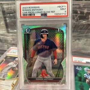 Bowman Chrome Prospects Lunar Glow Refractor 2023 #BCP71 ROMAN ANTHONY PSA 9 - Imagen 1 de 2