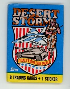 18 PACK LOT 1991 TOPPS DESERT STORM 8 CARDS PER PACK - Picture 1 of 2