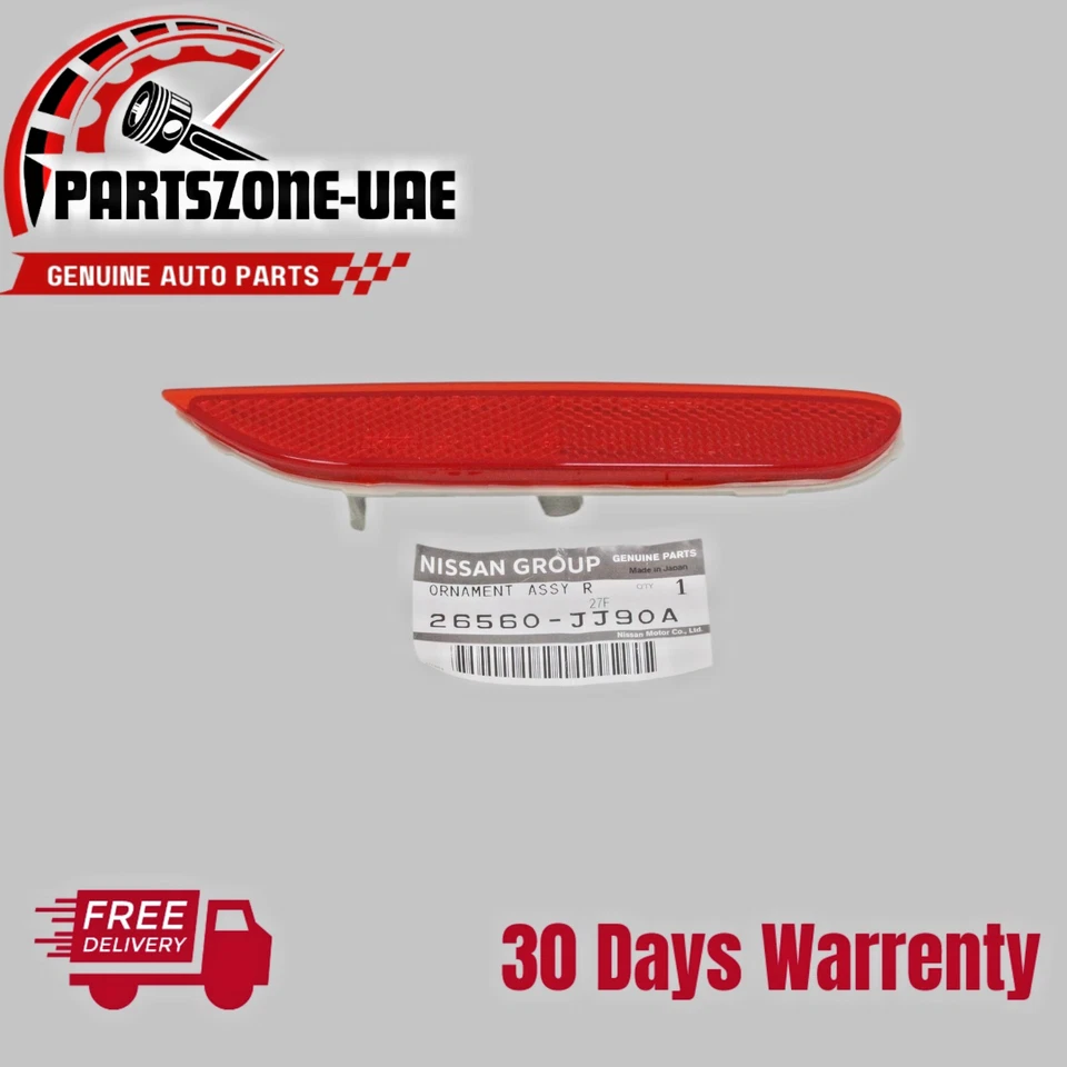 26560-JJ90A Reflector Reflex Original Nissan Altima Infiniti Q70 QX30 OEM Foto 1 de 1