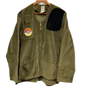 VTG bob allen Gun Club Sportswear Shooting Jacket Sz M Olive Corduroy Hunting - Picture 1 of 11