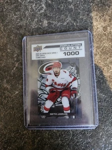 2025-26 Upper Deck Series 1 Population Count 1000 Seth Jarvis Card# PC-1 - Picture 1 of 2