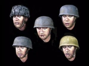 Rado 1/35 Cabezas de Soldado Alemán con Cascos de Paracaidista Segunda Guerra Mundial #2 (5 piezas) RDM35H06 - Imagen 1 de 1