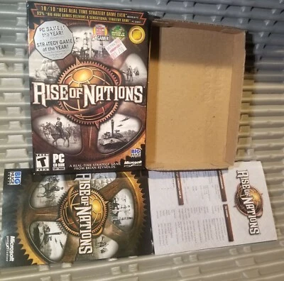 Rise of Nations (PC,2003) EMPTY Box,and Manuals NO GAMES OR DISC  FREE SHIPPING! - Image 1 of 4