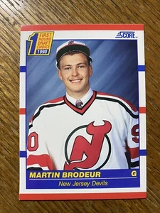 1990 SCORE #439 MARTIN BRODEUR ROOKIE CARD NEAR MINT - Picture 1 of 10