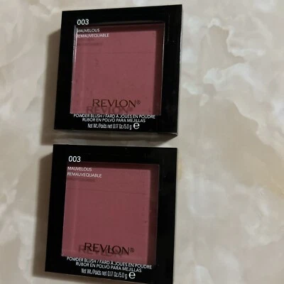 Brand New 2 Pack Revlon Powder Blush, 003 Mauvelous - Free Ground Shipping! - Image 1 of 4