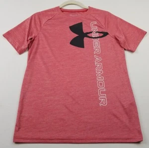 Under Armour Activewear T Shirt Youth Extra Large YXL Red Black Short Sleeve Tee - Picture 1 of 9