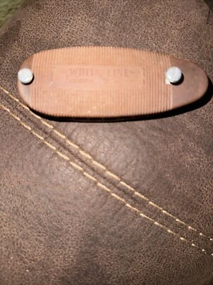 PACHMAYR Vintage Unused Gun Recoil Absorber Pad White Line NOS Small Field Brown - Image 1 of 3
