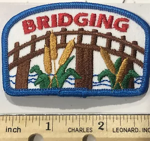 Parche puente transferencia de calor planchado. Verde Azul Verde - Imagen 1 de 1