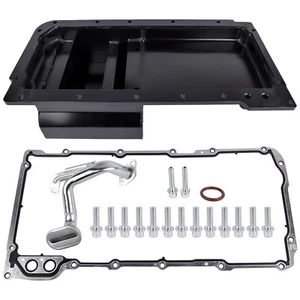 For GM LS LS1/LS2/LS3/LS6 4.8 5.3 5.7 6.0 6.2L Front Wet Sump Oil Pan Kit 7-QT - Picture 1 of 12
