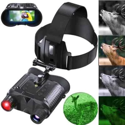 NV8160 Night Vision Goggles Binoculars Digital Head Mounted Hunting Sight +32G - Image 1 of 4