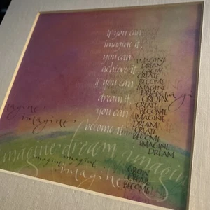 Imagine It Artwork By Teri Martin 10" x 8" MATTED PICTURE Artbeats New - Picture 1 of 6