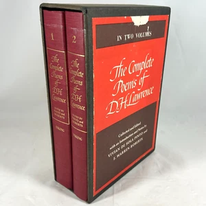 The Complete Poems of DH Lawrence Viking Press 1964 2 Vol Slipcase - Imagen 1 de 16