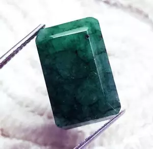25,85 ct natürlicher grüner Beryll loser Edelstein verbessert ausgezeichnet zertifiziert - Bild 1 von 6