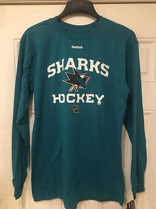 Camiseta de manga larga juvenil San Jose Sharks - color verde azulado de Reebok - Envío gratuito - Imagen 1 de 8