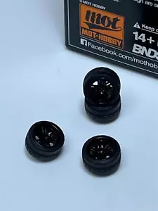 Bnds Personalizzato Ruota Parti Ruote e Pneumatici Set Gloss Nero 1:64 - Foto 1 di 4