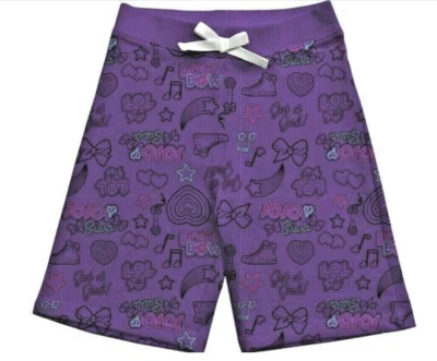Nickelodeon NUEVO♈Pantalones cortos de punto estampados para niñas talla M (7-8)~Púrpura/azul JoJo Dream Foto 1 de 4