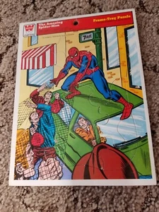 Vtg 1976 Whitman Marvel Comics The Amazing Spider Man Frame Tray Puzzle - Picture 1 of 2