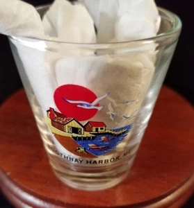 Collectible Barware Shot Glass Boothbay Harbor Maine  - Picture 1 of 1