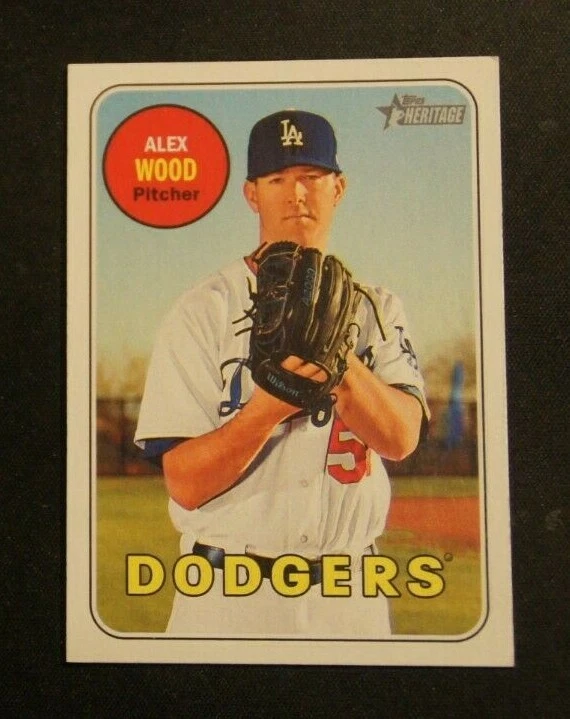 2018 Topps Heritage, Los Angeles Dodgers - ALEX WOOD - Image 1 of 1