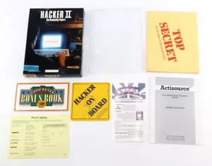 Vtg RPG Hacker II The Doomsday Papers IBM PC Tandy Activision Big Box NO GAME - Picture 1 of 11
