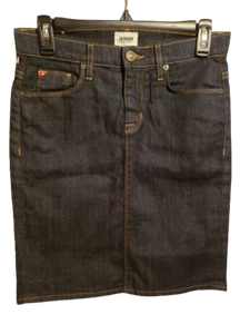 Hudson Jeans, Mattie, Falda Lápiz Denim Enjuague Oscuro, Talla: 24, Nueva Sin Etiquetas - Imagen 1 de 6