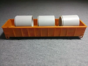 Mantua HO Union Pacific Maintenance of Way Gondola w/ 3 Culvert Pipes X159 ~ TS - Bild 1 von 9