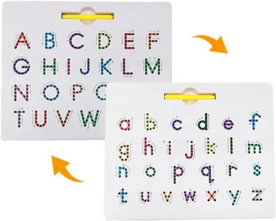 Tracemate Planche à Tracer Magnétique,Ensemble de Tableau à Lettres Magnétiques Double Face Mise à Niveau - Photo 1/4