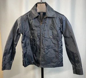 Vintage POLICE Jacket SIZE SMALL 38 REG Navy Zip Thrashed Grail 60s 70s Punk - Picture 1 of 12