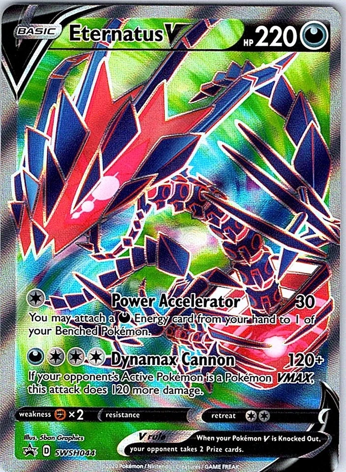 Eternatus V - SWSH044 SWSH: Sword & Shield Promo Cards Holo Promo NM - Image 1 of 2