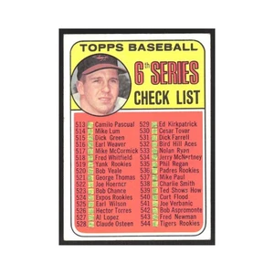 1969 Topps Checklist 513-588 Brooks Robinson Orioles #504 - Picture 1 of 3