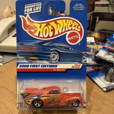2000 Hot Wheels первое издание 14/36 1941 '41 Willys оранжевый Wildy Willy #074 - Изображение 1 из 3