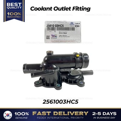 ⭐Genuine⭐ Coolant Outlet Fitting 2561003HC5 for Hyundai Ioniq Kia Niro - Image 1 of 4