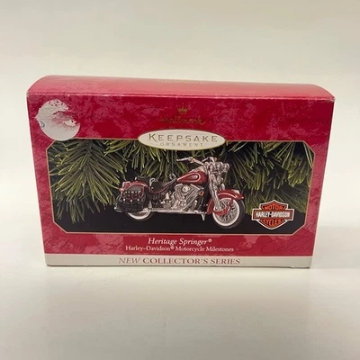 1999 Hallmark Keepsake Harley Davidson Heritage Springer Ornament - Image 1 of 4