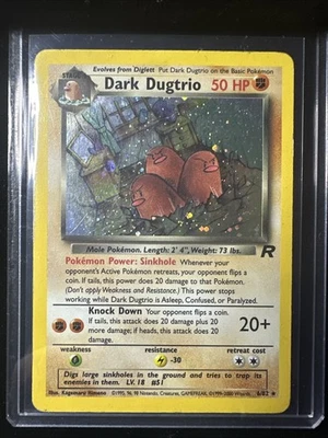 Dark Dugtrio 6/82  Team Rocket! Holo! MP! Free Shipping! - Image 1 of 4
