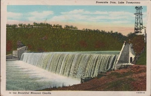 Powersite Dam Lake Taneycomo Ozarks Missouri WB Postcard - Picture 1 of 2