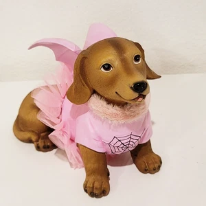 Humane Society Halloween Weiner Dog Chihuahua Pink Bat Wings Costume Spooky NEW - Picture 1 of 5