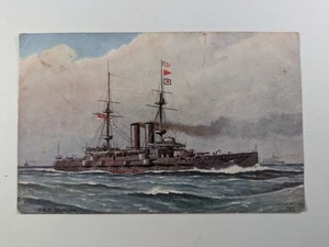 Tuck Postcard 1908 HMS Duncan Warship - Picture 1 of 2