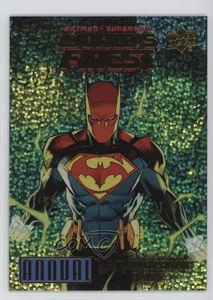 2023 Upper Deck DC Annual World’s Finest Sparkle /99 Batman/Superman Fusion 1f60 - Picture 1 of 3