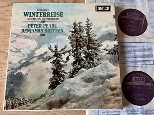 DECCA SET 270-1 SCHUBERT WINTERREISE SCHUMANN 2-LP PEARS BRITTEN (1978) NM NB - Picture 1 of 3
