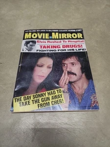 VTG Movie Mirror Magazine January 1974 Sonny & Cher and Elvis Presley - Picture 1 of 3