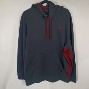 Sudadera con capucha para hombre Nike Therma Fit talla XL gris granate Swoosh bordado 465784-060 - Imagen 1 de 16