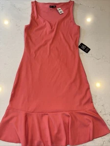 Abito donna Express Ruffle Tank aderente e svasato rosa corallo S 27800966 Sweetheart - Foto 1 di 6