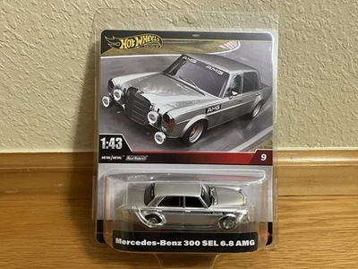 Hot Wheels Premium MERCEDES-BENZ 300 SEL 6.8 AMG Real Riders Scale 1:43 Diecast - Image 1 of 4