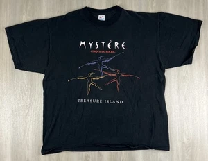 Vintage Mystere Cirque Du Soleil Treasure Island T Shirt JERZEES XL Made in USA - Picture 1 of 5