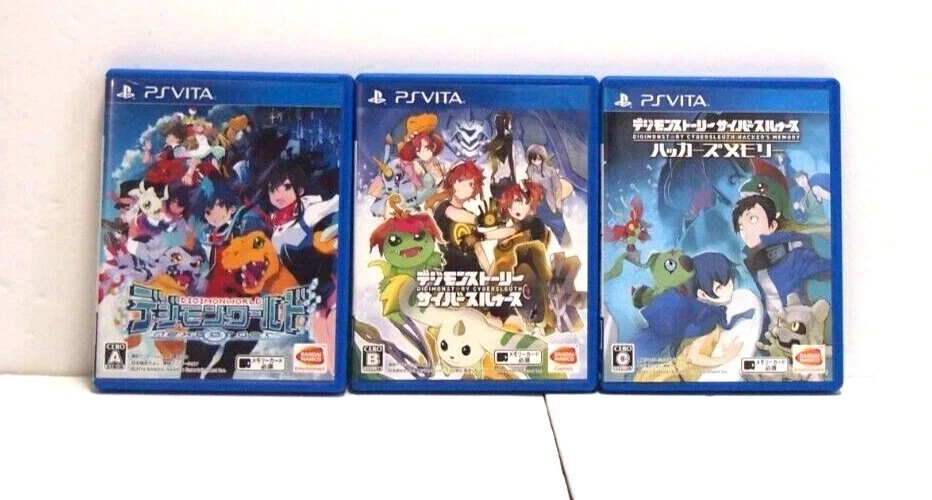 Digimon World & Stories Cyber Sleuth & Hacker's Memory PS Vita BANDAI Used - Image 1 of 1