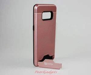Funda protectora Samsung Galaxy S8 híbrida Bastex ajuste delgado negra goma silicona - Imagen 1 de 3